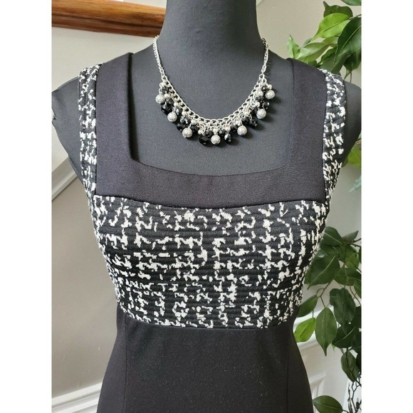 K Studio Women's Black Polyester Blend Sleeveless Square Neck Maxi Dress - Picture 2 of 11